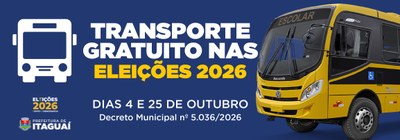 Decreto municipal garante transporte gratuito a eleitores de Itaguaí nas eleições