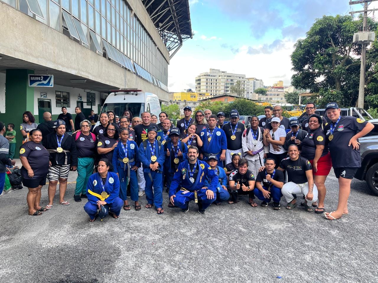 Equipe de jiu-jitsu participa de evento em celebração ao Dia da pessoa com Síndrome de Down