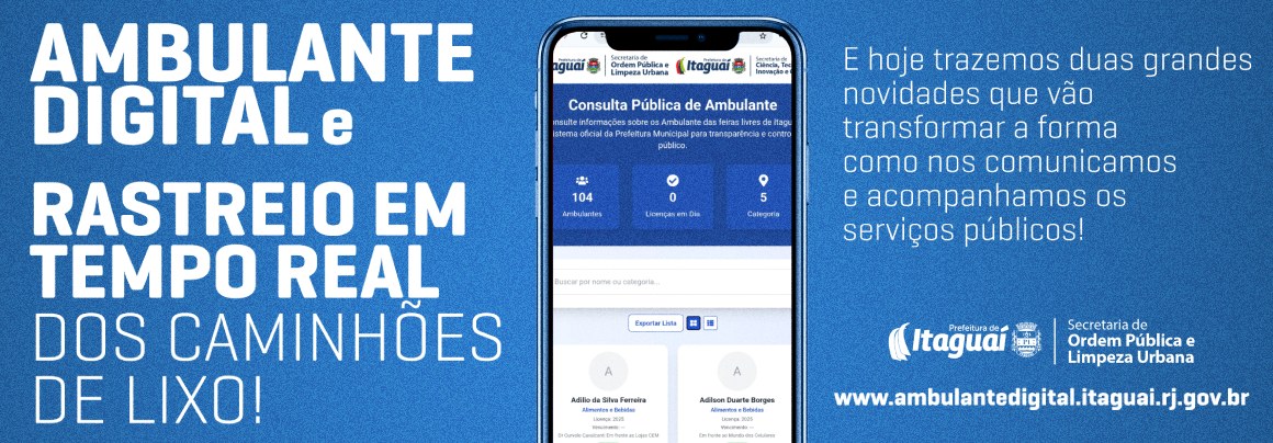Itaguaí inova com tecnologia para valorizar ambulantes e melhorar a coleta de lixo