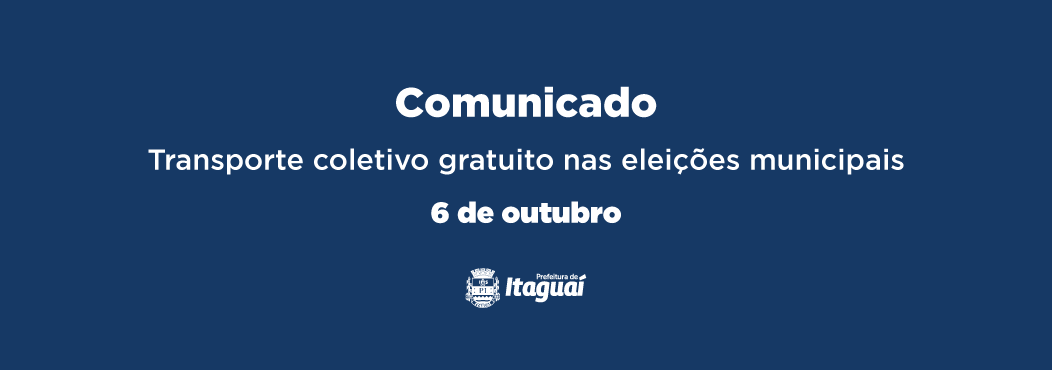 Itaguaí terá transporte coletivo gratuito no domingo  de eleição