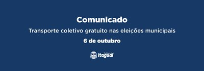 Itaguaí terá transporte coletivo gratuito no domingo  de eleição