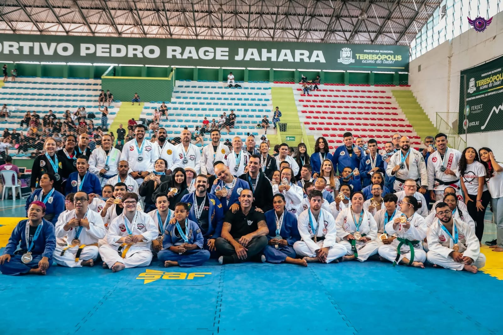Jiu jitsu inclusivo de Itaguaí participa de World Tour do esporte em Teresópolis
