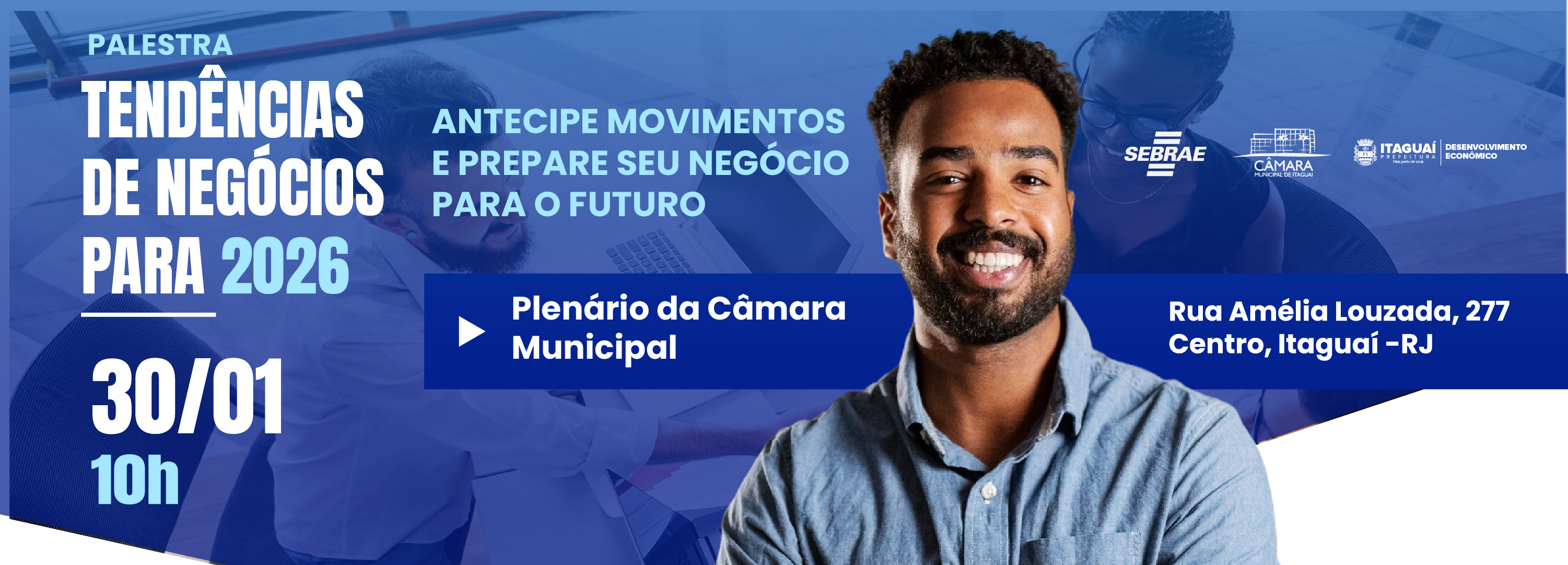 Prefeitura convida empresários para palestra gratuita do Sebrae